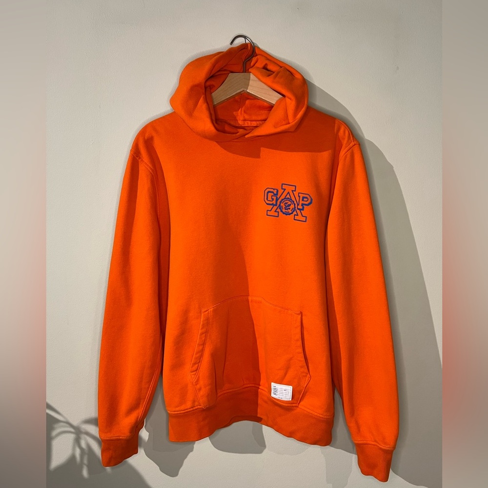Gap Spring 2020 Orange Varsity Fleece Hoodie Pullover